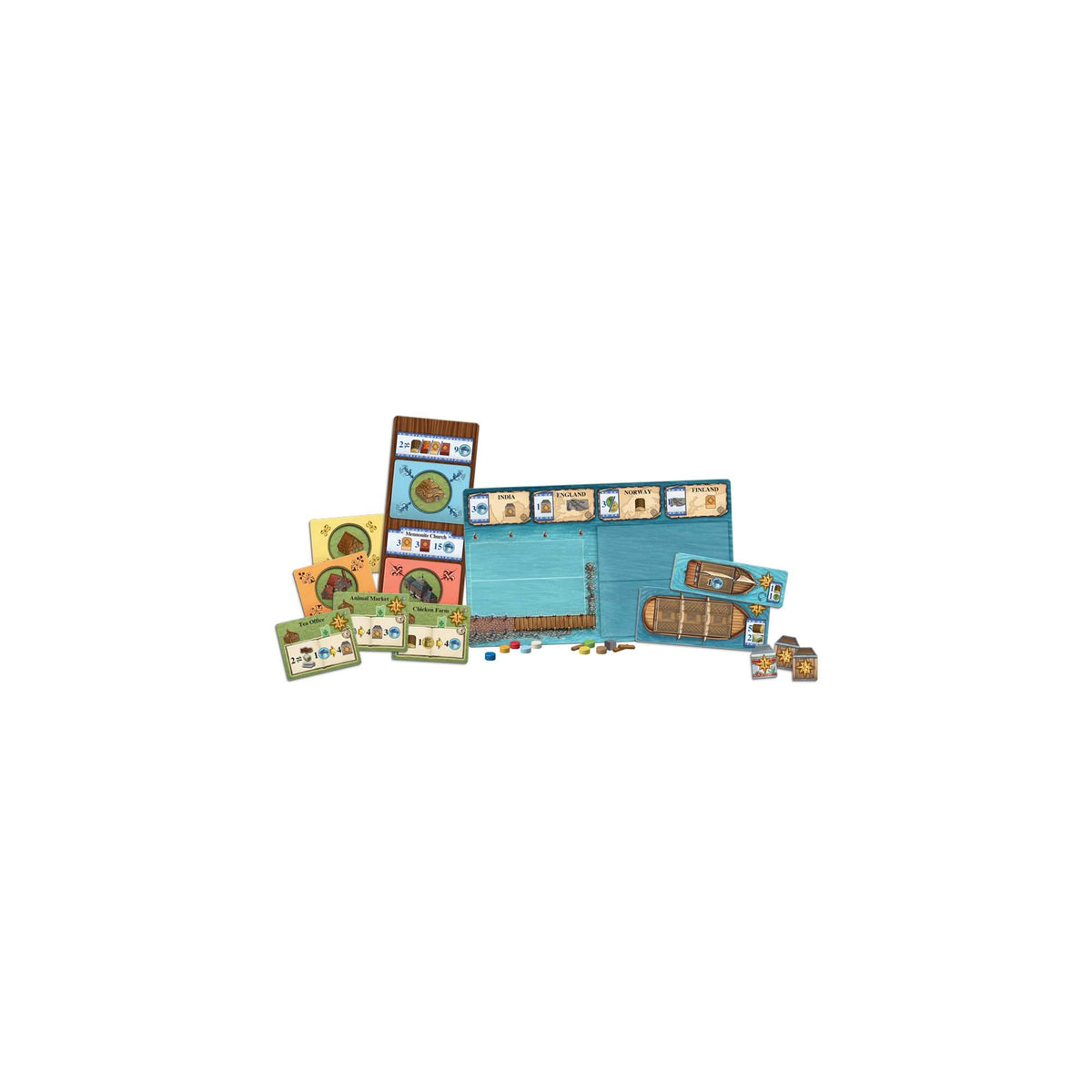Tea and Trade Exp Fields of Arle Board Game by Feuerland Spiele 3