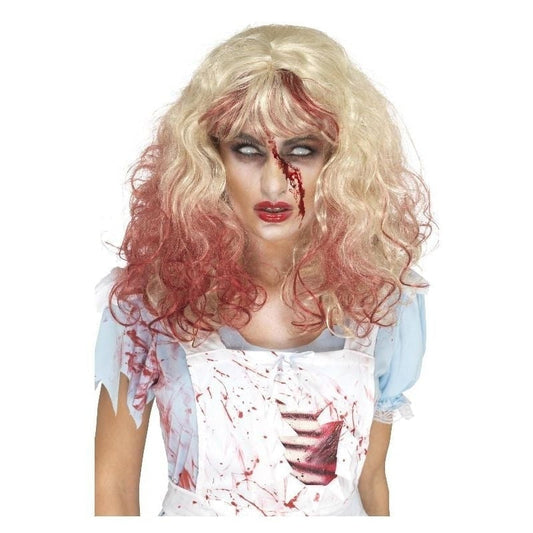 Zombie Bloody Alice Wig Adult Blonde 2