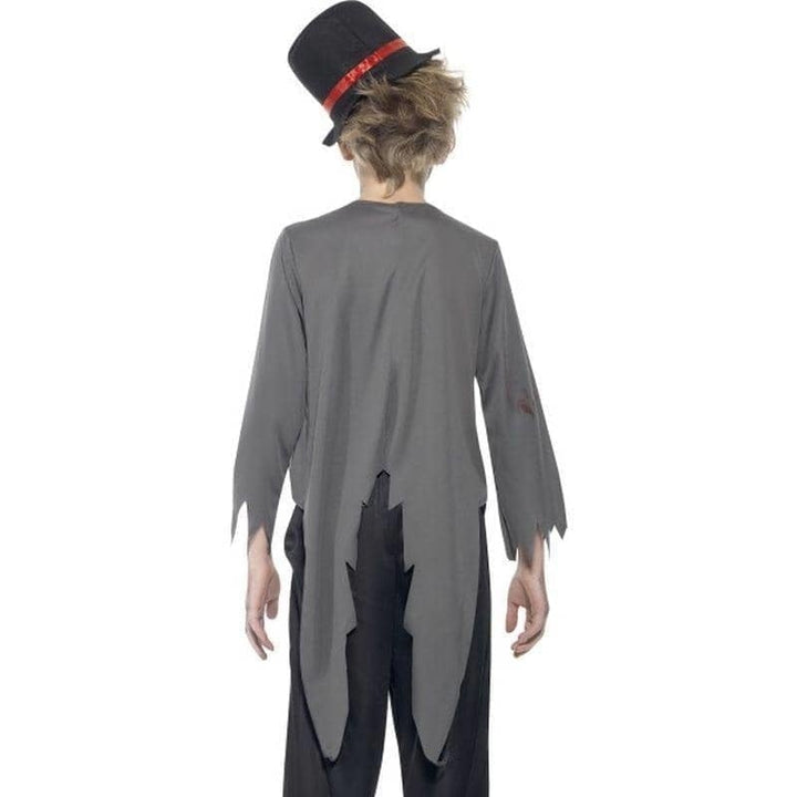 Zombie Groom Costume Kids Black_2