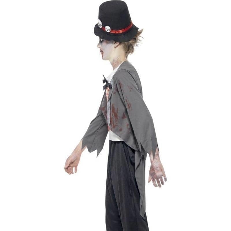 Zombie Groom Costume Kids Black_3