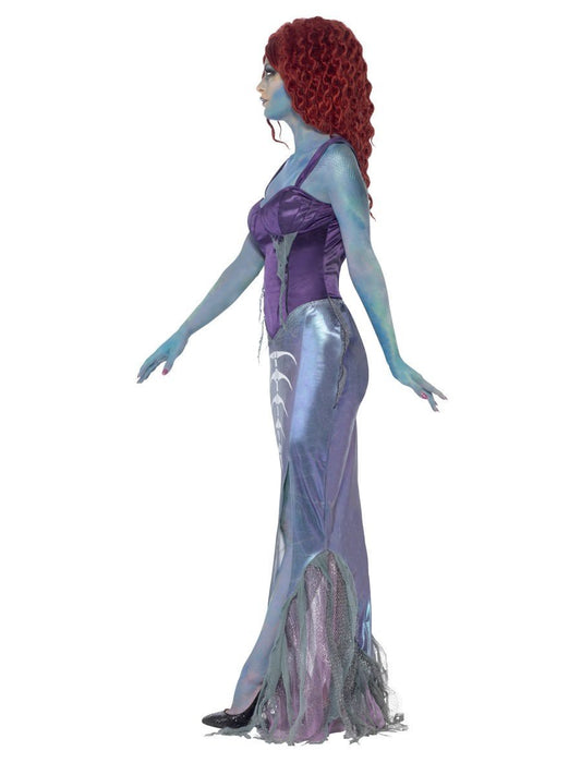 Zombie Mermaid Costume Adult Purple 2