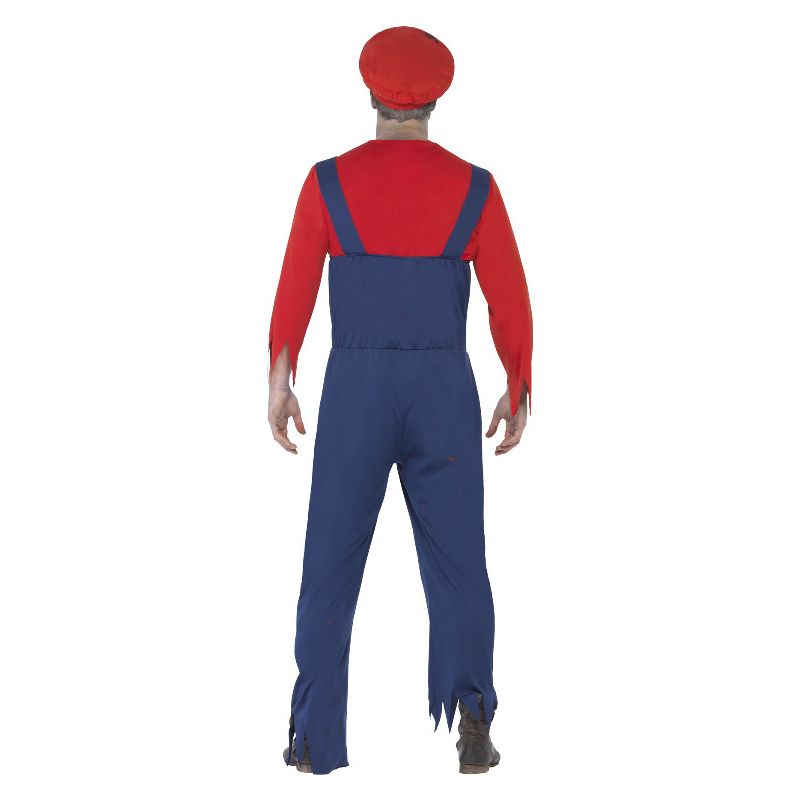Zombie Plumber Costume Red & Blue Adult_2