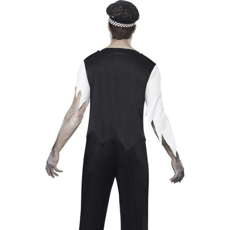 Zombie Policeman Costume Adult Black Red White_2