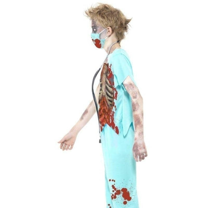 Zombie Surgeon Costume Kids Blue_2