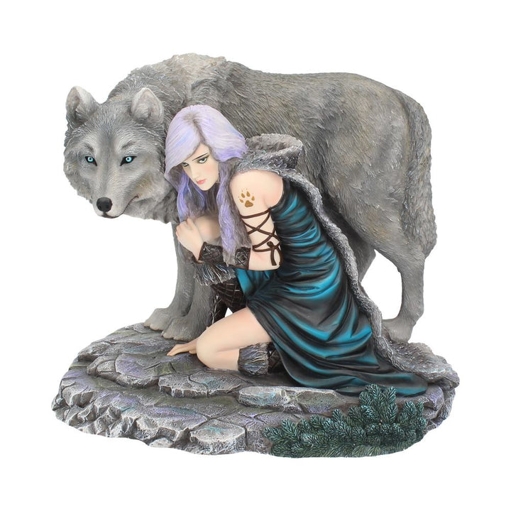Protector Wolf Figurine by Anne Stokes Limited Edition Fantasy Ornament 25cm