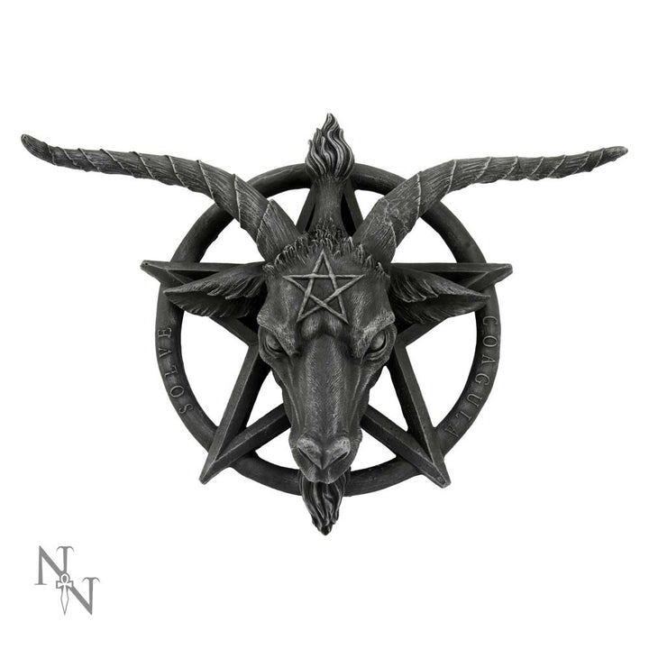 Baphomet Head Goat God Deity Pentagram Wall Plaque 40cm