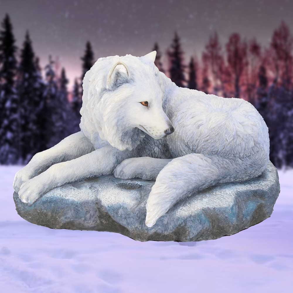 Guardian of the North Wolf Figurine by Lisa Parker Snowy Ornament 19.5cm 7