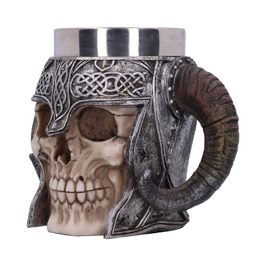 Viking Skull Helmet Tankard Historical Mug 19cm 2