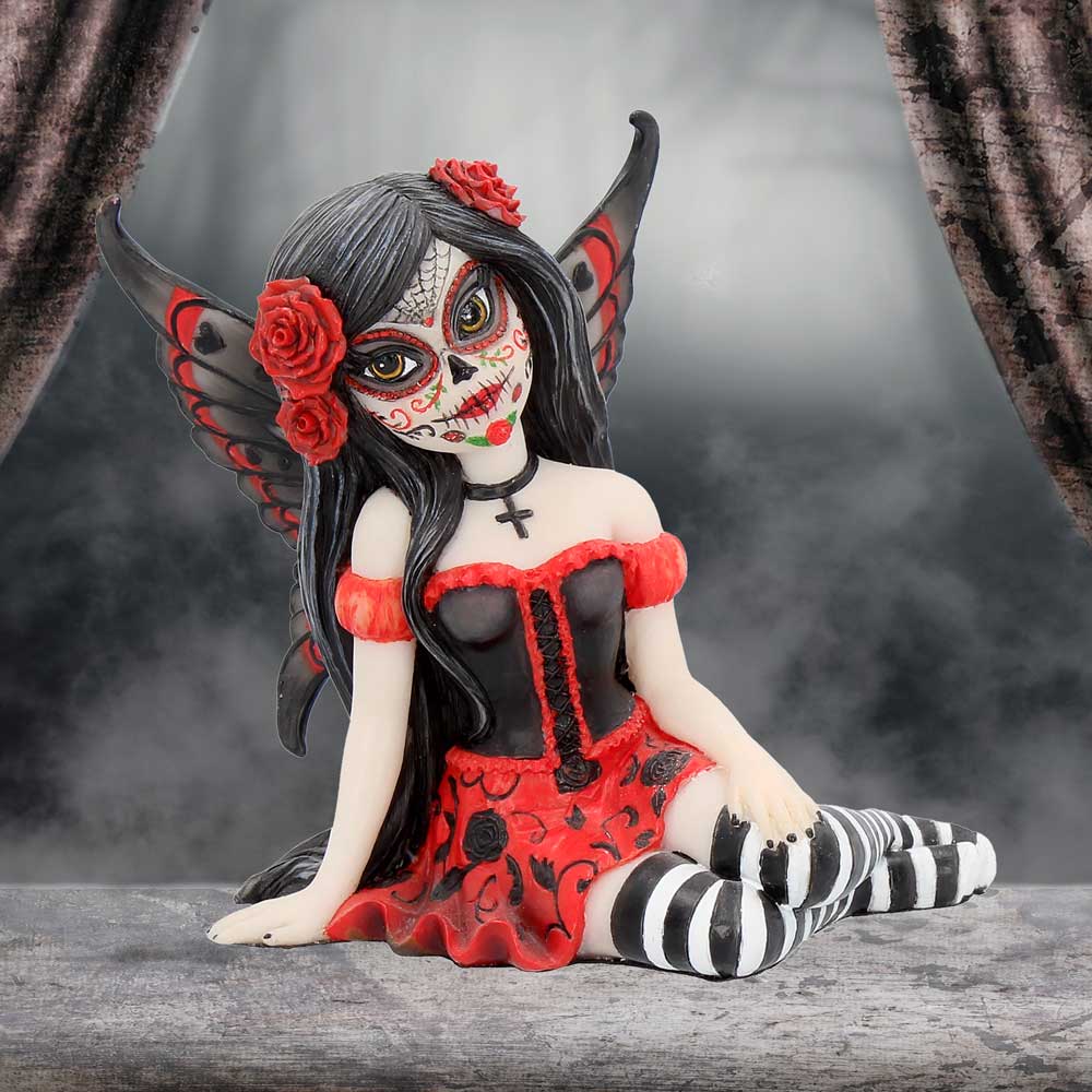 Rosalia Figurine Sugar Skull Fairy Ornament 10.5cm 8