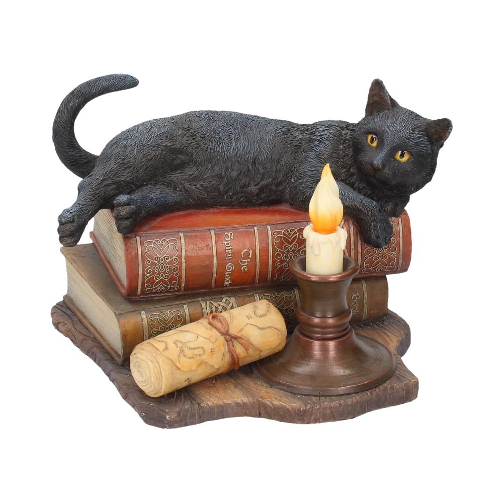 Witching Hour Cat Figurine by Lisa Parker Black Candle Ornament 20.5cm