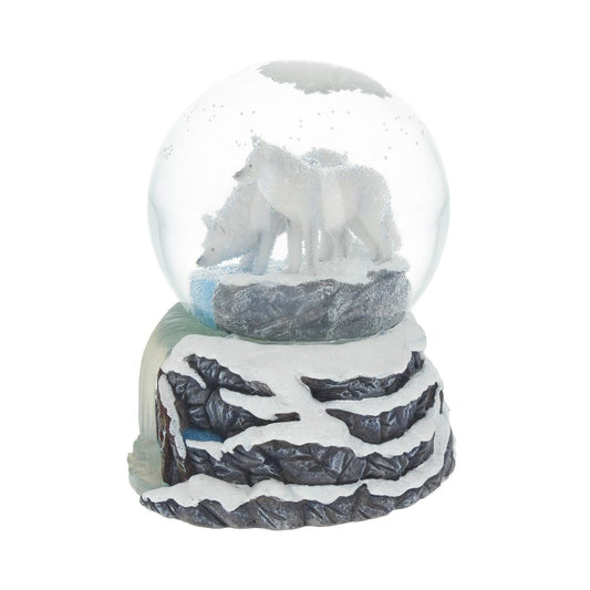 Warriors of Winter Wolf Snowglobe 14.5cm by Lisa Parker 2