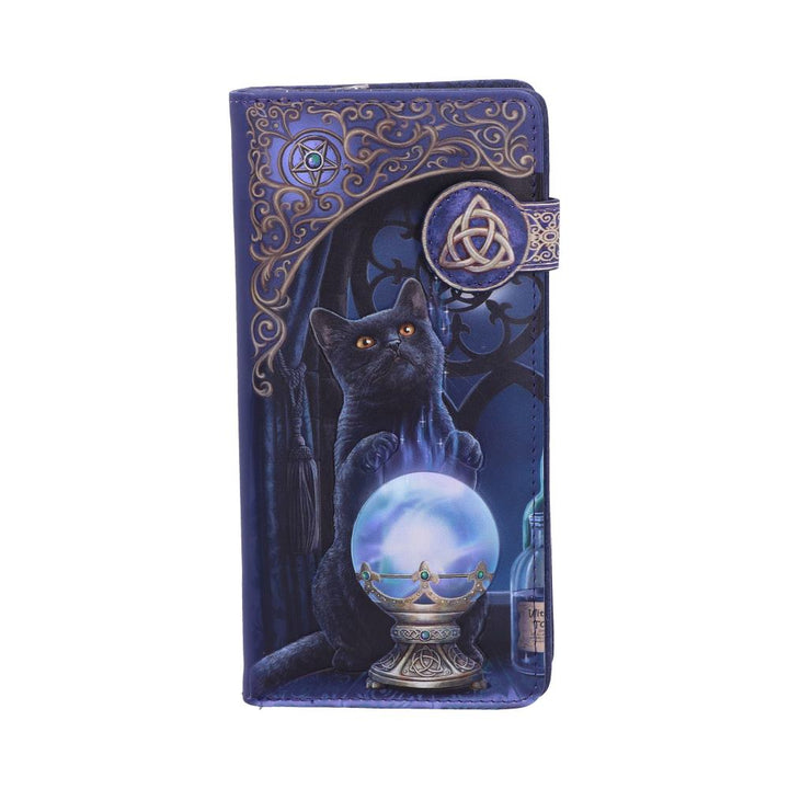 Lisa Parker The Witches Apprentice Cat Crystal Ball Purse Embossed 18.5cm