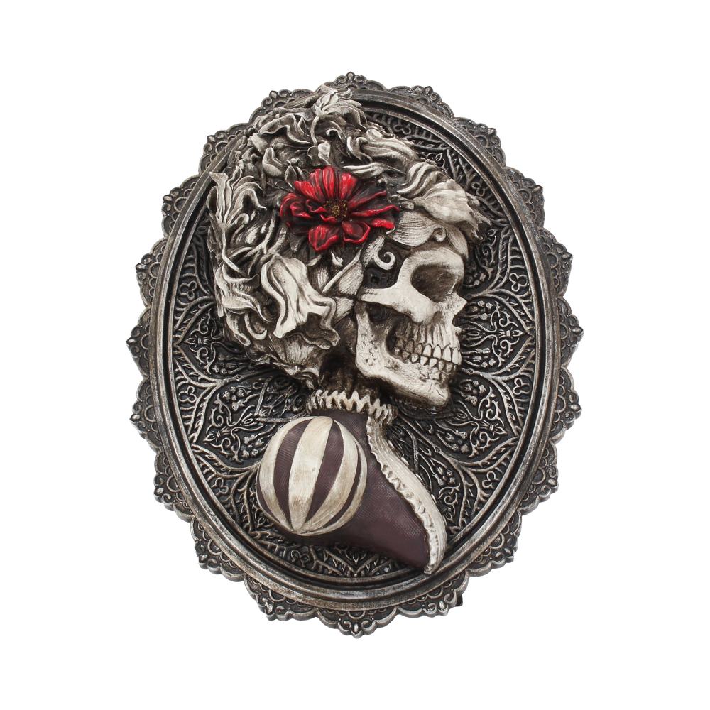 Beautiful Female Skeleton Plaque Day of the Dead Valentine Wall Hanging 22cm