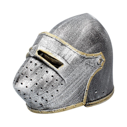 Pack of 3 Silver Knight Bascinet Helmet 20.5cm x 27cm 15cm 2