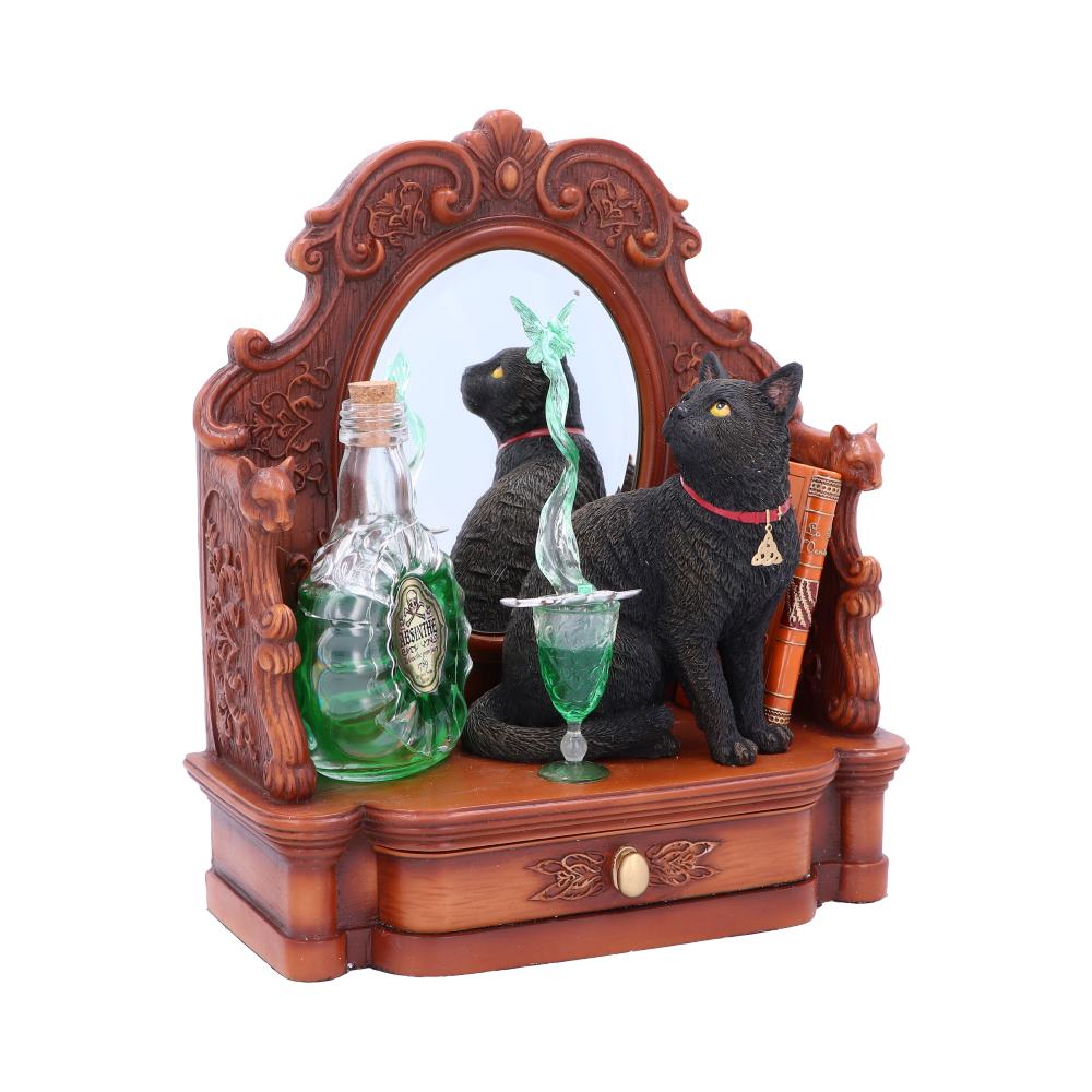 Lisa Parker Absinthe Cat and Green Fairy Figurine 21.5cm