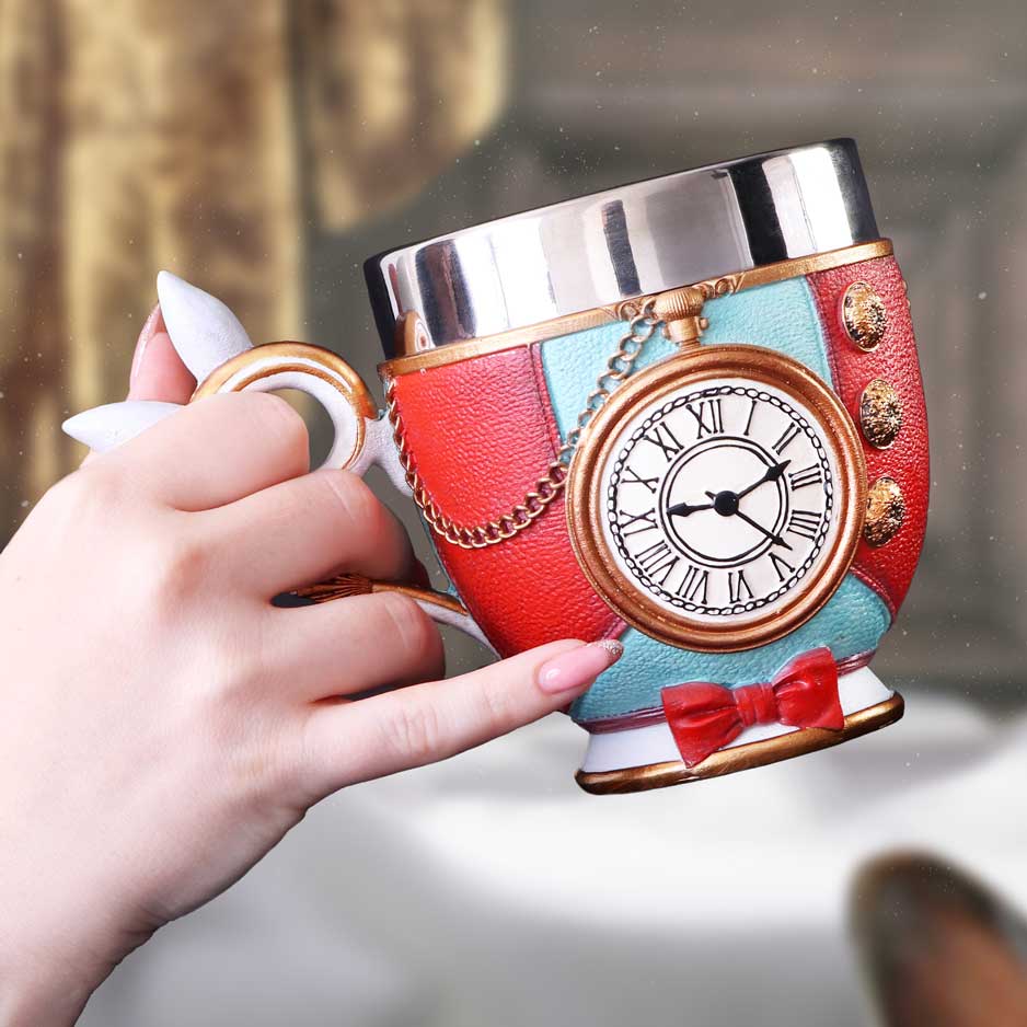 Pinkys Up White Rabbit Cup 11cm Drinking Mug 8