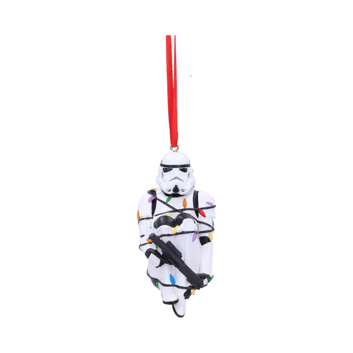 Stormtrooper In Fairy Lights Decorative Hanging Ornament 9cm
