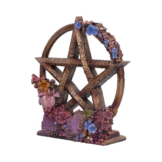 Spring Floral Decorative Pentagram Ornament Season of the Ostara 16.5cm 2