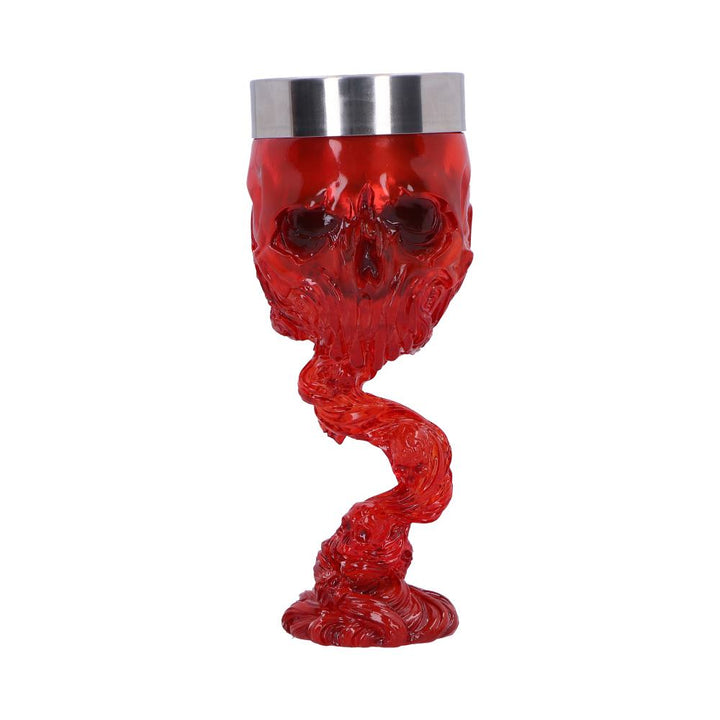 Soul Spirit Clear Red Skull Goblet Fire 19.3cm