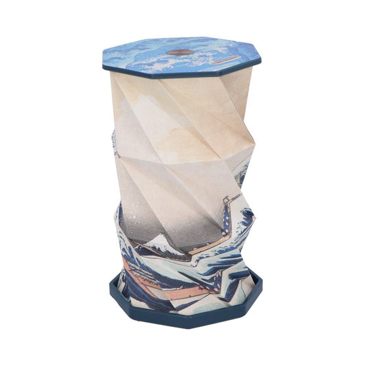 The Great Wave Off Kanagawa Foldable Lamp Rechargeable USB Powered 21cm 2