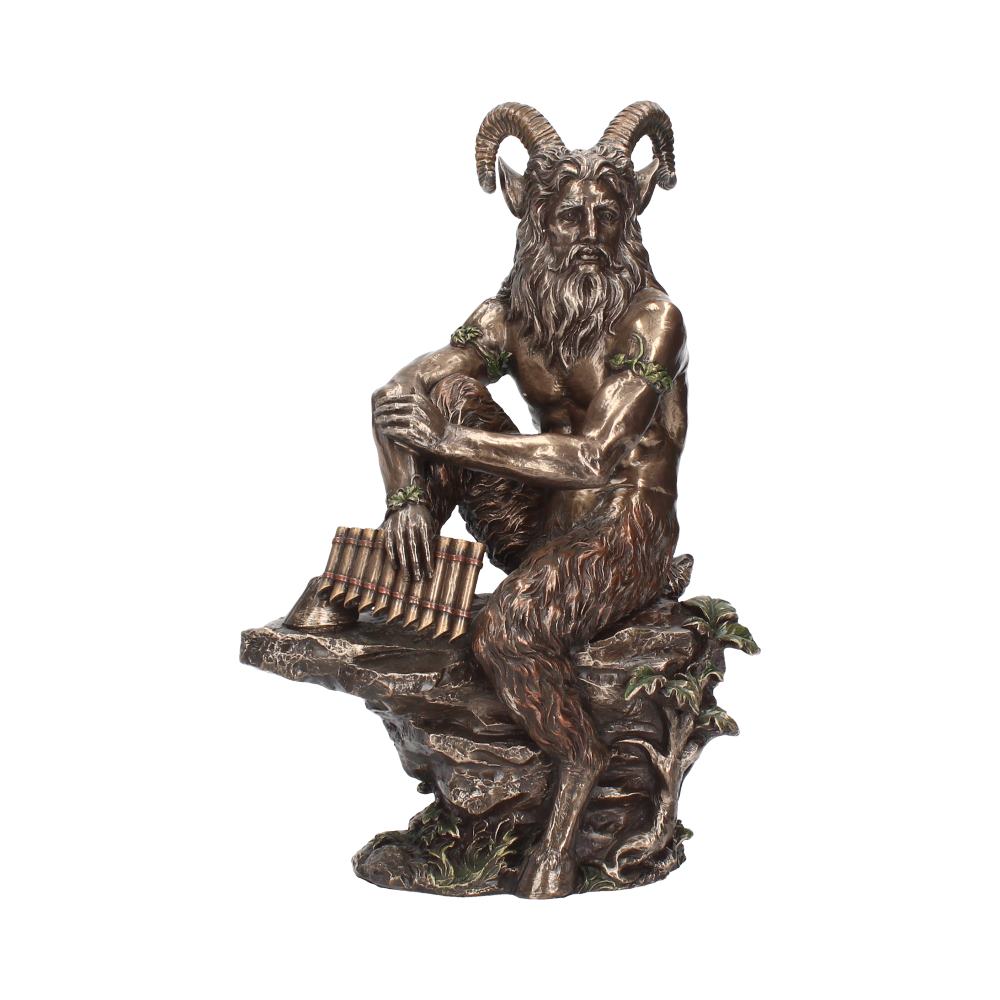 Pan Fawn with Flutes Finished in Bronze Large 30.5cm