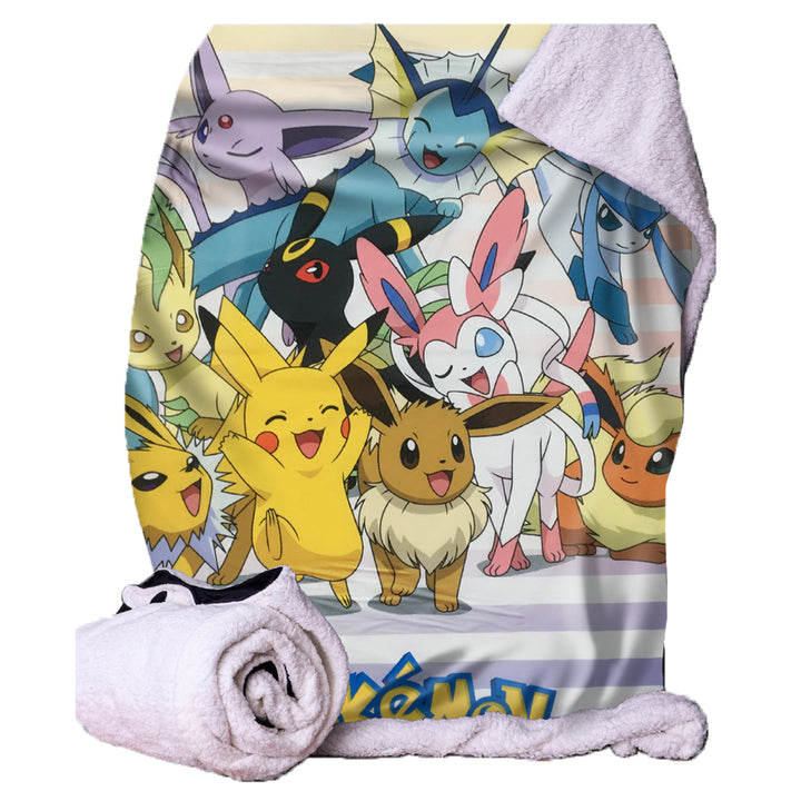 Pokemon Eevee Evolutions Throw Blanket 100 x 150cm
