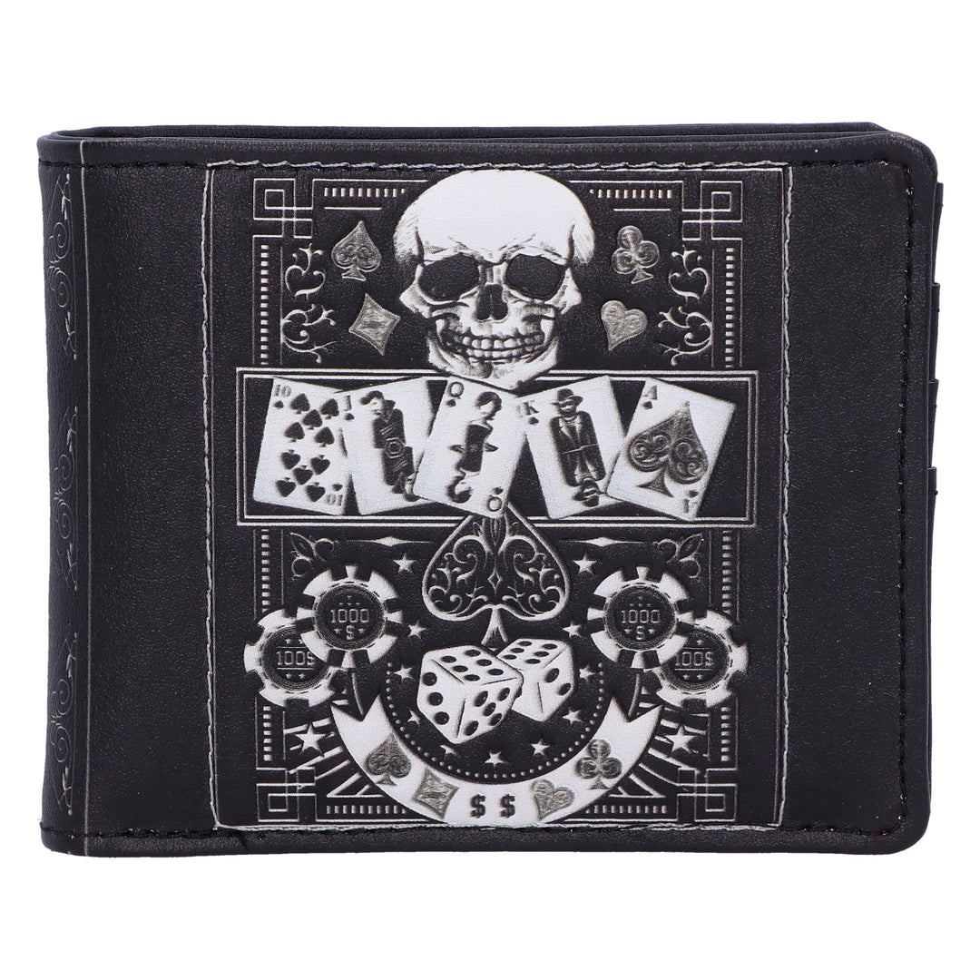 Feeling Lucky Gothic Skull Wallet 11cm