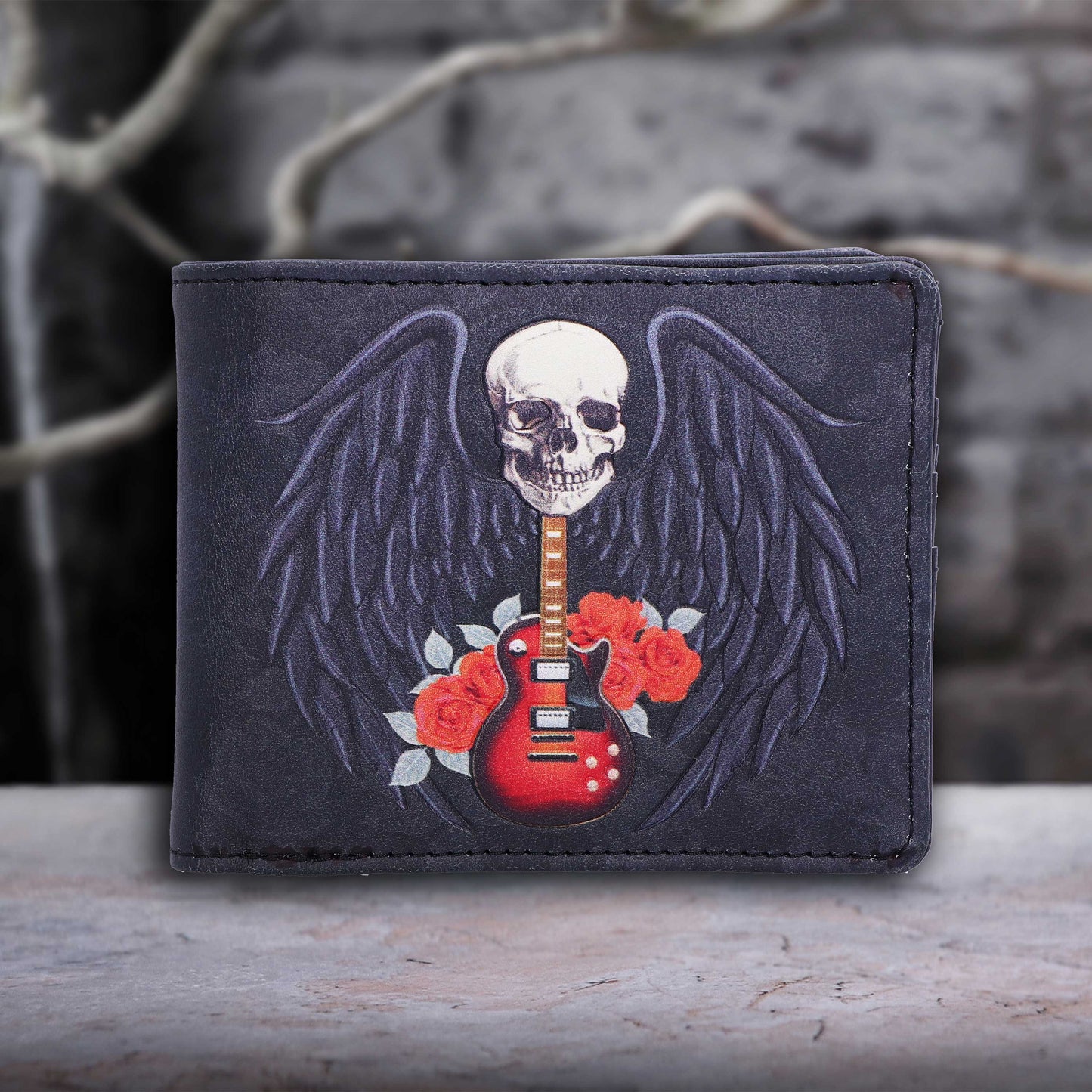 Rock and Roses Gothic Skull Wallet 11cm 7