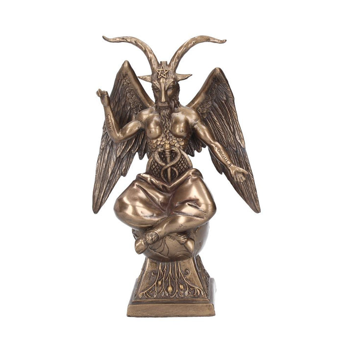 Baphomet Occult Mystical Figurine Bronze Gothic Ornament 24cm