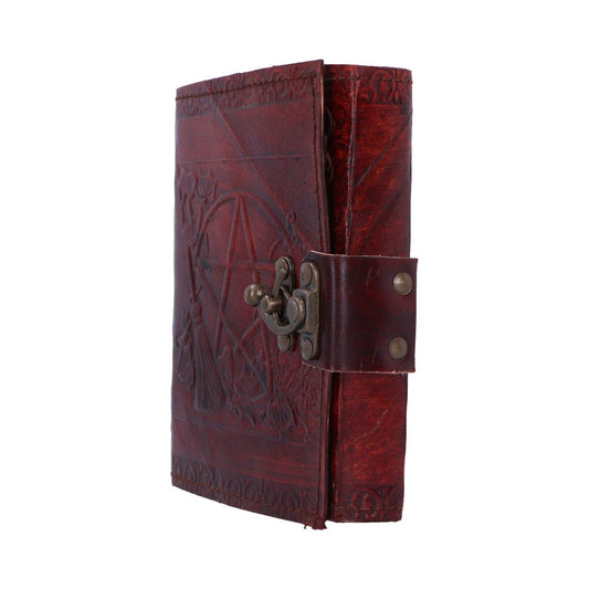 Lockable Pentagram Leather Embossed Journal 2