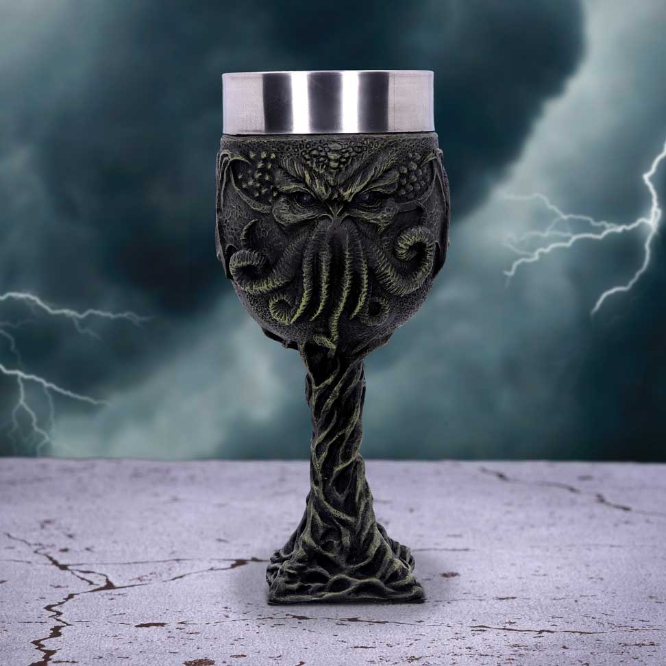 Cthulhus Thirst Goblet Lovecraft Octopus Monster Wine Glass 17cm 7