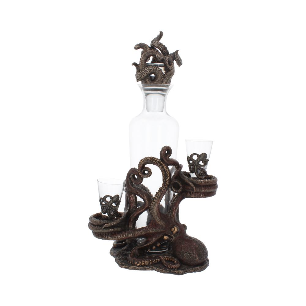 Tentacle Temptation Octopus Squid Bottle and Shot Glass Holder 40cm