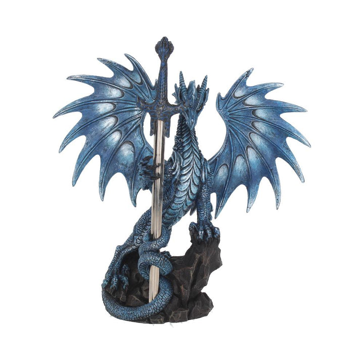 Ruth Thompson Sea Blade Letter Opener Blue Dragon Figurine by 22.2cm
