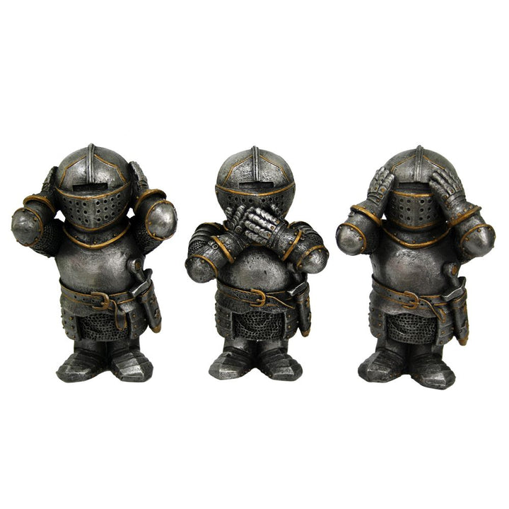 Three Wise Knights Figurine Knight Ornaments 8.8cm
