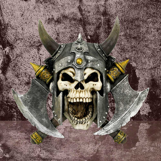 Valhallas Vengeance Skeleton Viking Wall Plaque 33cm 2