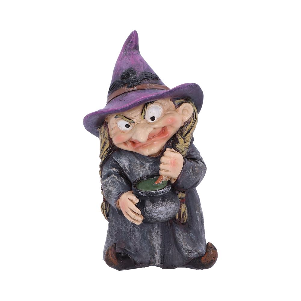 Double Small Witch and Cauldron Figurine 9.7cm