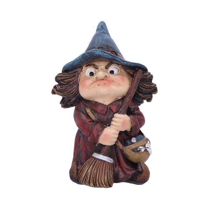 Toil Small Witch and Broomstick Figurine 9.7cm
