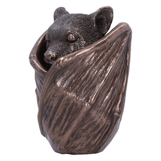 Bronze Bat Snuggle Box 8.5cm Polyresin Statue 2