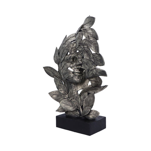 Natural Emotion Kiss Silver Statue 37cm 2