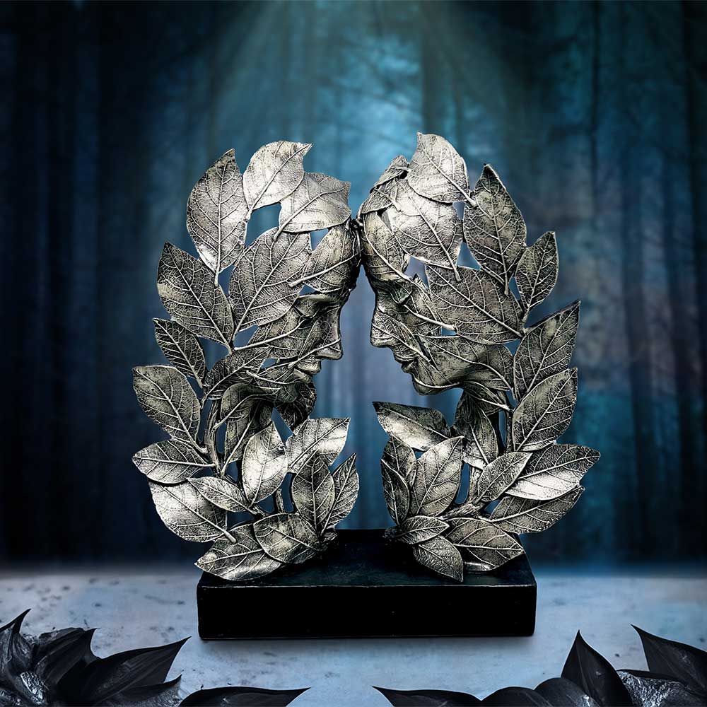 Natural Emotion Love Silver Statue 31cm 7