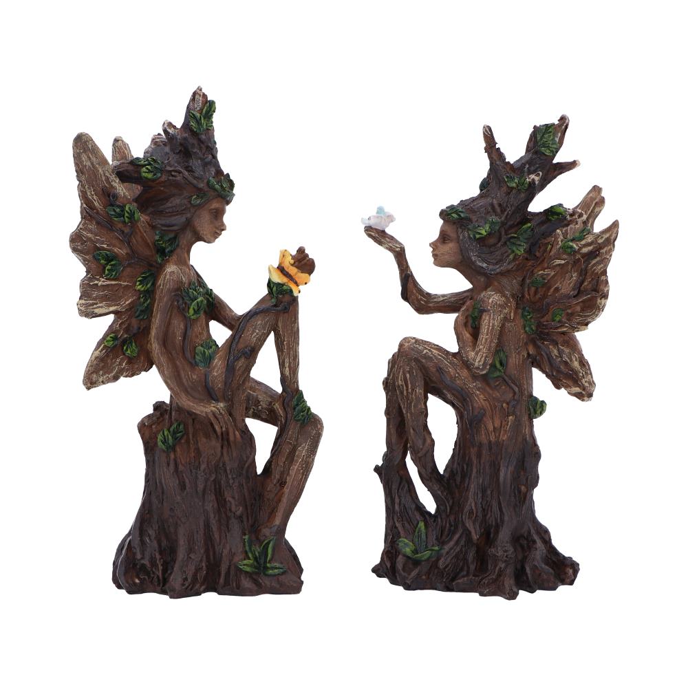 Woodland Beauty Tree Fairy Figurines set of 2 15.5cm