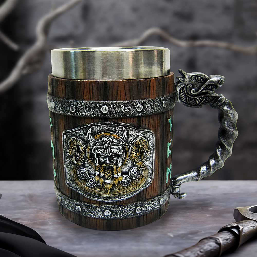Medieval Norseman Tankard 16cm Drinking Mug 7