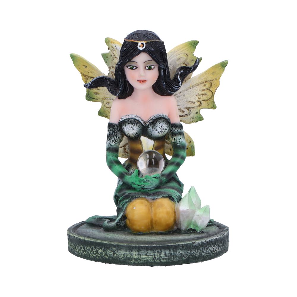 Jade Green Crystal Fairy Figurine 9cm