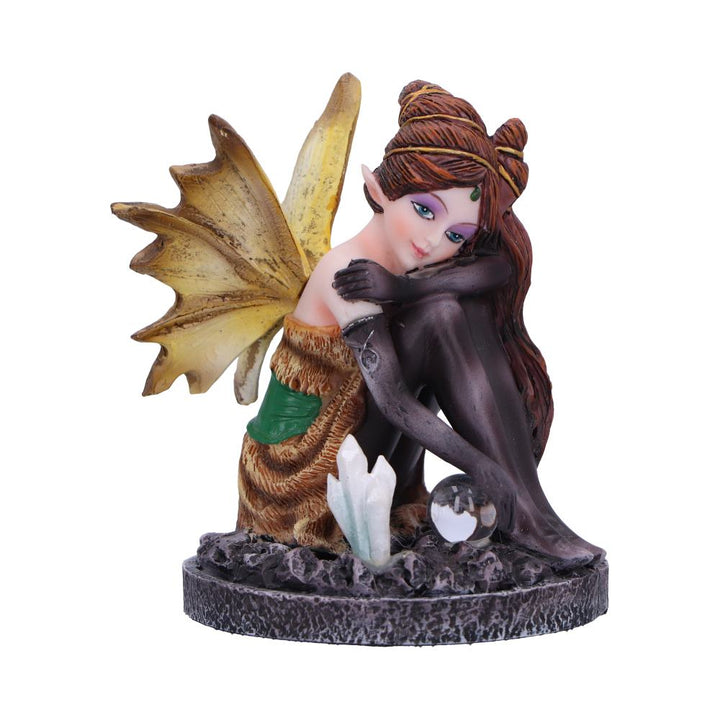 Amber Auburn Crystal Fairy Figurine 8.2cm