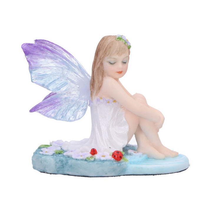 Jenna Serene Fairy with Purple Lilies And Ladybugs 6cm
