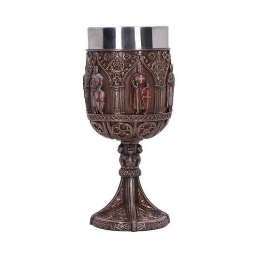 Knights Templar Goblet a Majestic Tribute to History 18cm Bronze Drinking Mug 2