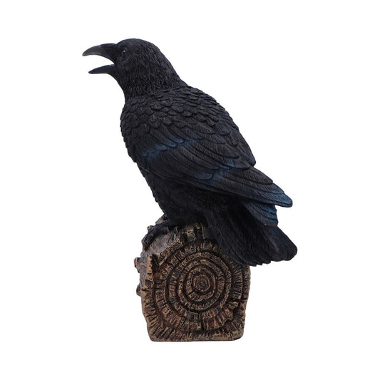 Ravens Cry with Motion Activated Sound Resin Statue 18cm 2