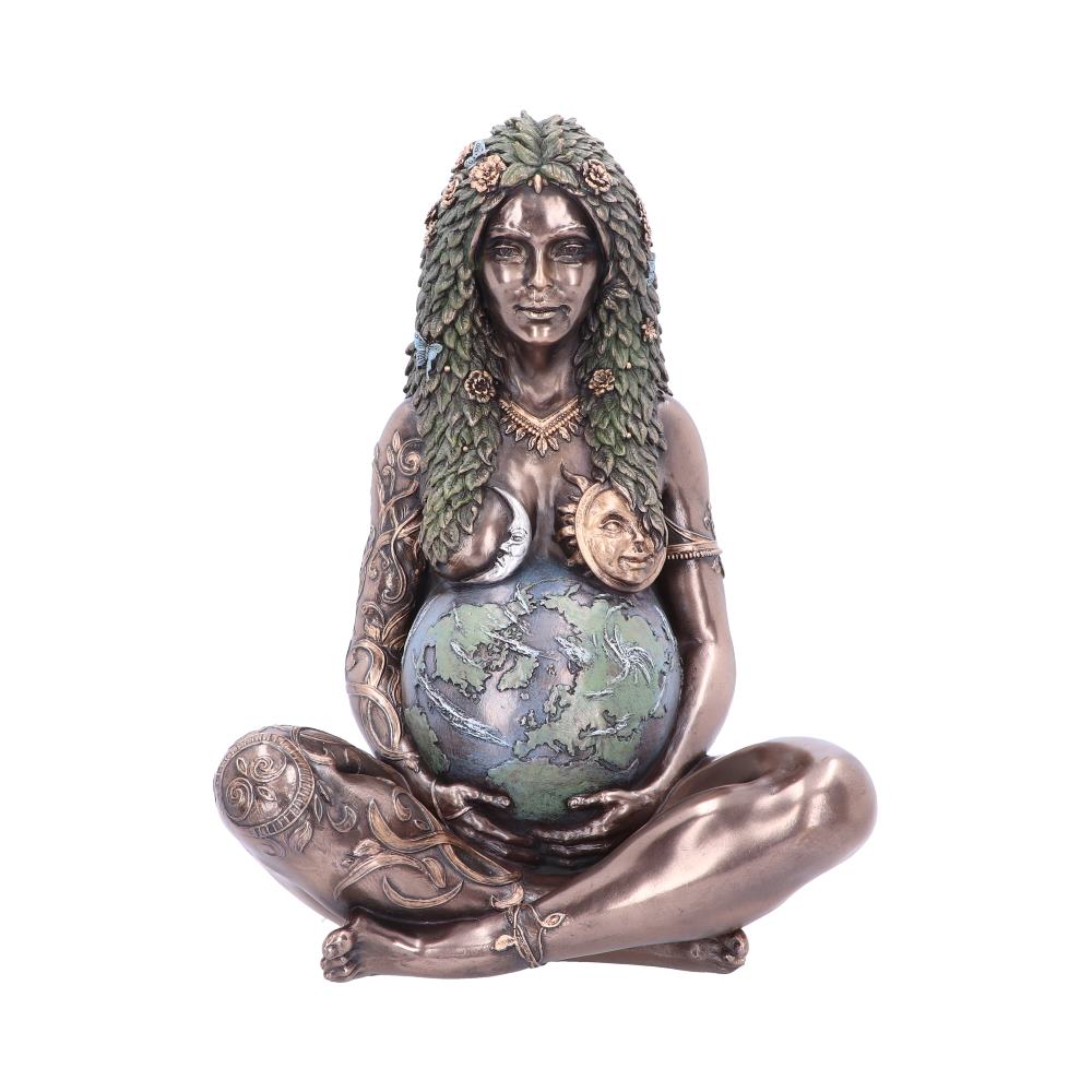 Ethereal Mother Earth Gaia Art Statue Bronze Figurine 30cm
