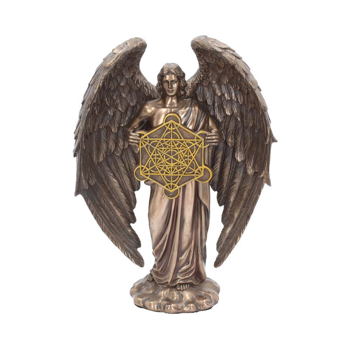 Bronzed Flower Of Life Metatron Archangel Figure 26cm