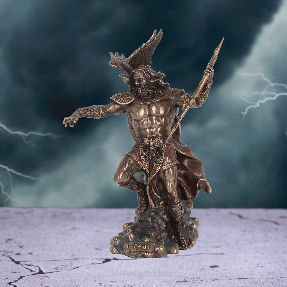 Bronzed Zeus King Of The Greek Gods 30cm 7